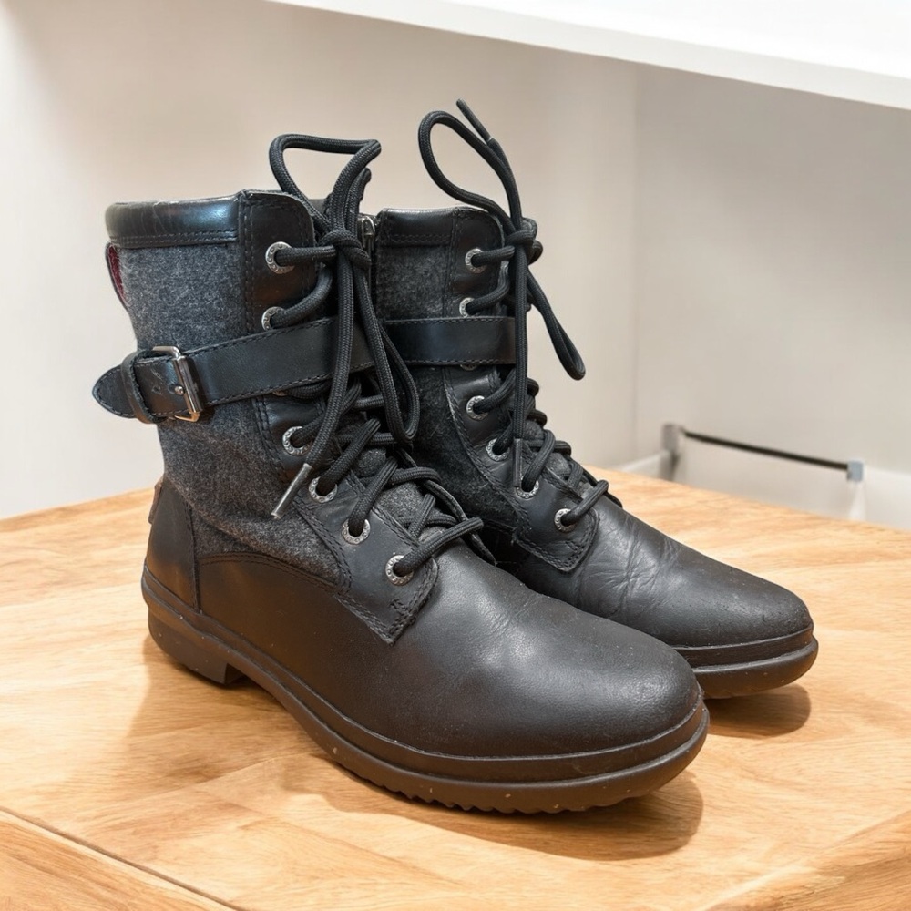 Ugg Black and Grey Winter Boots 6